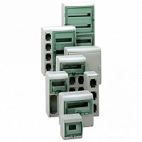 Распределительный шкаф KAEDRA, 18 мод., IP65, навесной, пластик, зеленая дверь | код. 13197 | Schneider Electric